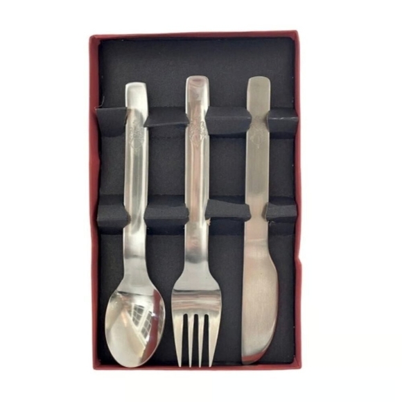 Vintage STELTON Denmark Kids’ Stainless Steel Silverware - Dumbo Elephant Set - Picture 3 of 6